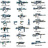 200+ Pcs Military Weapon Pack Accessories Kits Toys, Swat Team Building Block Toys, Military Soldier Style Weapon Sets, Army Equipment Gear Sets, ...