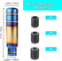 Weighted Manual Shift Knobs Blue, 5 Inch with 3 Threaded Adapters M8 M10 M12 x 1.25, Metal Gear Stick Shift Knob Aluminum Alloy, Universal Car Acc...