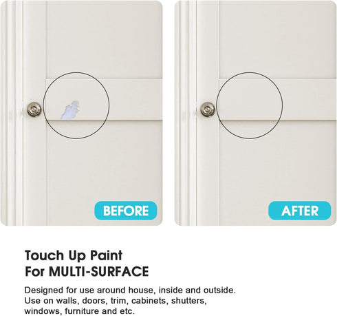 NADAMOO Beige Multi Surface Touch Up Paint, Interior and Exterior House Appliance Paint for Cabinet, Wall, Door, Furniture, Windows, Shutter and T...