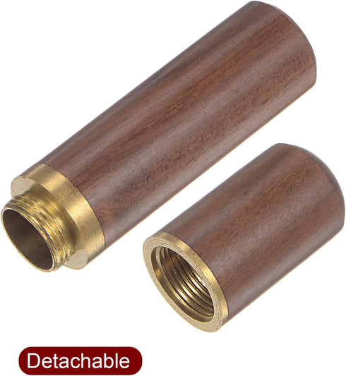 HARFINGTON 2pcs Wooden Needle Case Sewing Needle Tubes Toothpick Storage Box for Storing Fine Needles Hand Crafts Knitting Beading Embroidery...