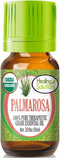 Healing Solutions Undiluted & Pure Palmarosa Essential Oil Organic 0.33 oz (10ml) – Palmarosa Essential Oil Therapeutic Grade for Skin...