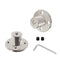 6.35mm(1/4 in) Flange Shaft Coupling, Rigid Coupling Motors Guide Support Coupler, High Hardness Connector Flanged Mount for DIY RC Model Motors C...