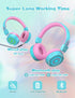 Link Dream Kids Bluetooth Headphones with Microphone for School On-Ear Headphone Toddler Children Wireless Headphone Headset with LED Lights Compa...