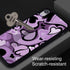 Idocolors Purple Love Heart Printed Cases for iPhone XR,Cute Soft TPU Hard Back Shatter-Resistant Shockproof Anti-Fall Protective Girly Painting A...