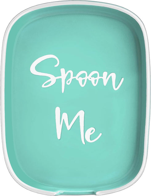 Turquoise Spoon Rest for Stove Top, DAYYET Teal Ceramic Large Spoon Holder, Spoon Rest for Kitchen Counter, Heat-Resistant Cooking Utensil Rest, T...