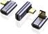 ELUTENG 90 Degree USB C Adapter 3 Pack 100W Right Angle USB Type C Male to Female 8K@60Hz Connector 40Gbps USB-C Extender Compatible with Steam De...