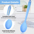 Silicone Mixing Spoon Nonstick Kitchen Spoon for Cooking Heat Resistant (Blue)...