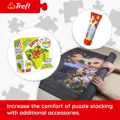 Trefl Panorama Piazza Navona, Rome 500 Piece Jigsaw Puzzle Red 26"x9" Print, DIY Puzzle, Creative Fun, Classic Puzzle for Adults and Children from...