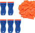 5pcs Plastic Razor Blade Scraper, Plastic Sticker Remover Scraper with 100pcs Plastic Razor Blades, Paint Spatula Scraper Cleaner Tool for Sticker...