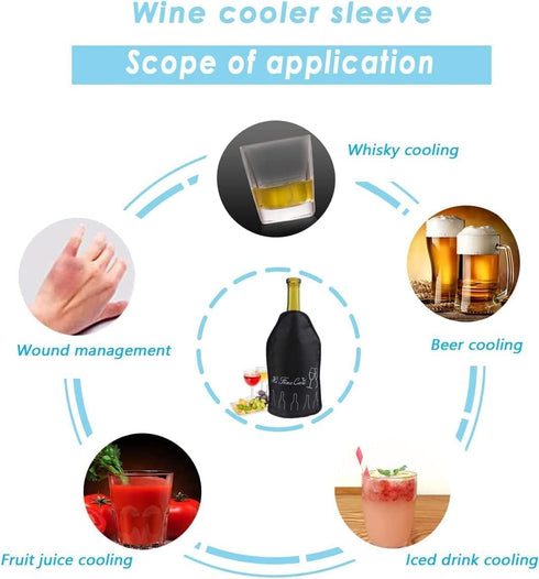 Wine Bottle Chiller,Wine Chiller,Wine Chillers for Bottles,Wine Chiller Bucket,Wine Gifts,Wine Accessories,Wine Bottle Cooler,Wine Cooler Sleeve,C...