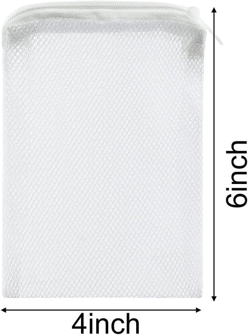 ALEGI 10 pcs Aquarium Filter Media Bags with Zipper, Mesh Reusable Bags for Aquarium Filter Media (6" x 4")...