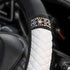 Bling Steering Wheel Cover, Universal 15 Inch Soft PU Leather with Colorful Rhinestones, Crystal Diamond Elastic Steering Wheel Protector, Sparkly...