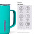 Corkcicle Classic Coffee Mug - Triple Insulated Stainless Steel Travel Mug - Shatter-Proof Lid - Keeps Drink Hot Over 3 Hours - Holiday Mug Gift -...