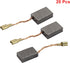 20 Pcs Carbon Motor Brushes, 15mmx10mmx5mm Electric Motor Carbon Brushes Replacement for Repair Power Tools Part(Style A)...