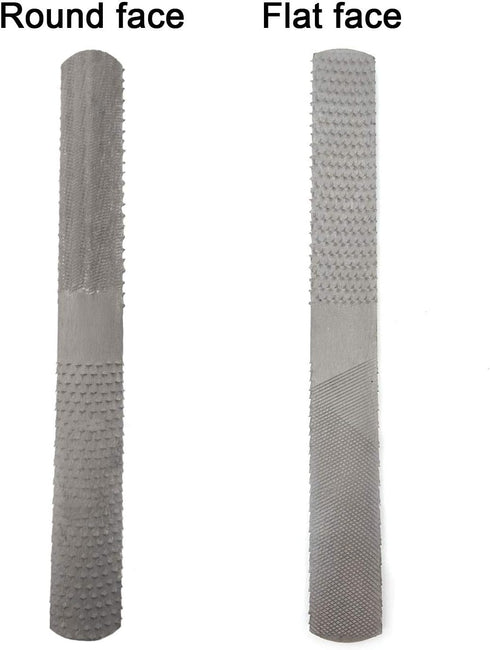 Honbay 1PCS Half Round Wood Rasp Wood File Carbon Hand File Flat Needle File in A Black Storage Bag for Sharping or Polishing Wood Plastic and Met...