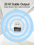 USB Bluetooth 5.3 Adapter for PC, Supports Windows 11/10/8.1/7,5.3+EDR Bluetooth Wireless Transmitter Receiver for Desktop, Laptop, Mouse, Keyboar...