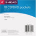 Smead Self-Adhesive Poly Pocket, CD/DVD Size, Resealable Security Flap, Clear, 10 per Pack (68144)...