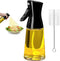 180ml Glass Olive Oil Sprayer with Brush for Cooking - Thick Glass, Strong Spray Force...