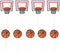 JANOU Basketball Sports Cupcake Toppers Cake Picks Decoration Birthday Baby Shower Wedding Party Suppliers Pack 20pcs...