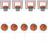JANOU Basketball Sports Cupcake Toppers Cake Picks Decoration Birthday Baby Shower Wedding Party Suppliers Pack 20pcs...
