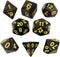 Black and Brown Dice - RPG DND Set - 'Werewolf'...