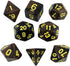 Black and Brown Dice - RPG DND Set - 'Werewolf'...