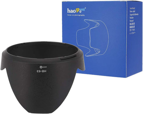 Haoge Bayonet Lens Hood for Nikon Nikkor AF-S 24-85mm f3.5-4.5G ED IF VR Lens replaces Nikon HB-63...