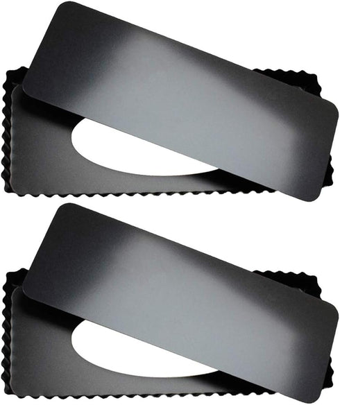 Tosnail 2 Pack 14" x 5.75" Non-Stick Quiche Pan Tart Pan with Removeable Bottom Rectangular Pie Baking Pan...