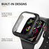 3 Pack Case for Apple Watch Series 9 Series 8 Series 7 45mm Hard PC Case with Tempered Glass Screen Protector Waterproof Anti-Scratch HD Ultra-Thi...