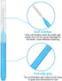 ewinever 100 Pieces Interdental Brush, Toothpicks Tooth Flossing Head Oral Dental Hygiene Brush,Braces Brush Teeth Cleaner Dental Floss Stick Toot...