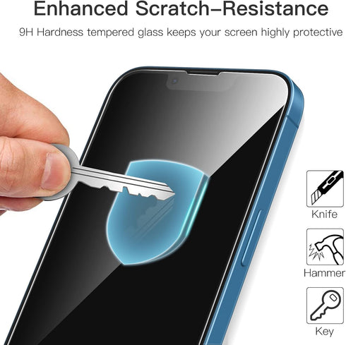 JETech Full Coverage Screen Protector for iPhone 13/13 Pro 6.1-Inch, 9H Tempered Glass Film Case-Friendly, HD Clear, 3-Pack...