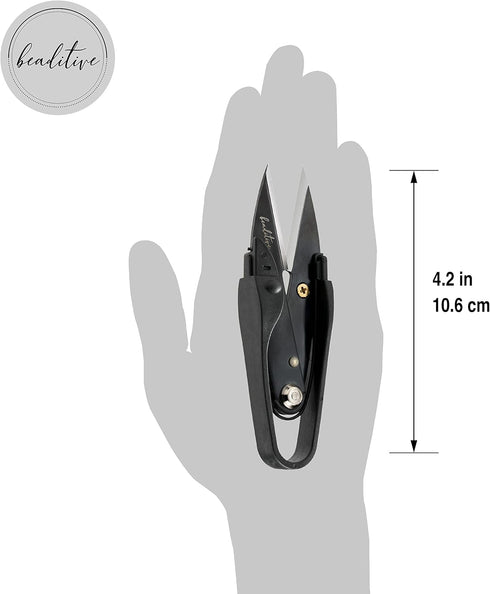 Beaditive Premium Thread Snips - Thread, Yarn, Embroidery Snipper for Sewing, Quilting, Knitting, Jewelry Making - High-Carbon Steel Blades with P...