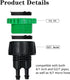 6 PCS Drip Irrigation Hose Connectors Professional Micro Irrigation Adapter Agriculture Irrigation Fitting 1/4 Inch Drip Irrigation Tubing x 3/4 o...