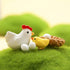 12Pcs Miniature Hen Chicken Family Egg Statue Figurine Garden Decor Ornaments Outdoor Statues Garden Sculptures and Statues...