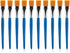 10Pcs 1 inch Flat Paint Brushes for Acrylic Painting Watercolor Quality Synthetic Artist Paint Synthetic Paint Brushes with Wooden Handle for Wate...