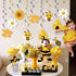 20PCS Bumble Bee Hanging Swirl Decorations, Bee Party Hanging Swirls Foil Ceiling Streamers Honey Bee Themed Party Supplies for Kids Birthday Baby...