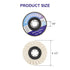 SCOTTCHEN Felt Flap Disc Abrasives 4-1/2" x 7/8" Arbor Buffing Polishing Wheel for Angle Grinder - 5 Pack...