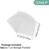 100 Pcs Square Clear Die & Stamp Storage Bag Resealable Transparent Plastic Envelopes Pockets for Cutting Dies Stencil Embossing Crafts for DIY Sc...