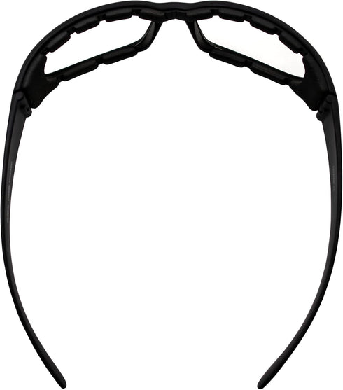 Global Vision Chicago Padded Motorcycle Riding Sunglasses 2 Pack Black Frames Clear & Smoke Lenses...