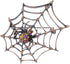 Alilang Copper Tone Light Topaz Colored Rhinestones Antique Spider Web Brooch Pin...