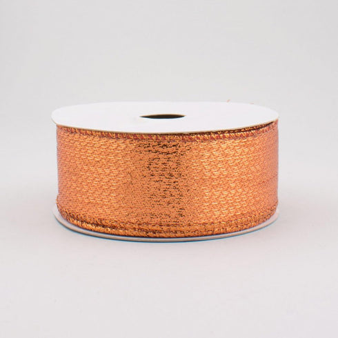 1.5" Wide Metallic Lame Wired Ribbon Copper (10 Yards) Fall & Halloween...