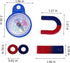 School Science Magnets Set for Kids Magnet Kit Fun Experiment Tool Physics Educational Toys Games for Children Teen Including Horseshoe/Ring/Horse...