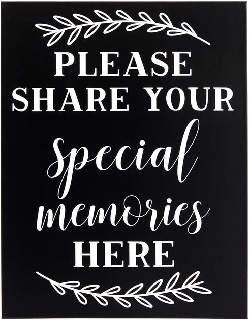 Juvale Celebration of Life Decorations Memory Signs for Funeral, Memorial Service, Graduation, Wedding, Bridal Shower, Birthday Party Celebration,...