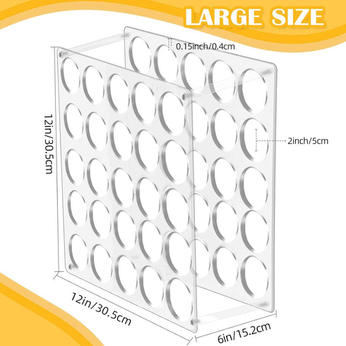 Vinyl Storage Rack 25-Holes Vinyl Holder Acrylic Vinyl Roll Storage for Craft Room, Vinyl Organizer for up to 25 Vinyl Rolls (25Holes)...