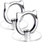 Cat Phone Ring Holder - EI Sonador Clear Cell Phone Ring Holder Transparent Stand Finger Grip (2 Silver Cat)...