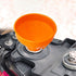 VICASKY 2pcs Angle Plastic Spill with Kerosene Oil Orange Motorcycle Fluids Neck Engine Long Extension Motorcycles Extension, Strainer Funnel Funn...