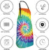 Tie Dye Adjustable Bib Apron Waterdrop Resistant with Pockets Cooking Kitchen Aprons for Women Men Chef (33 x 28 Inches)...
