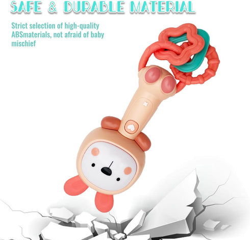 Baby Music Rattles Toy 6-12 Months, baby teething toys with music and light,Toddler Learning Toys with Music and Light Newborn Toys Infant Baby Bo...