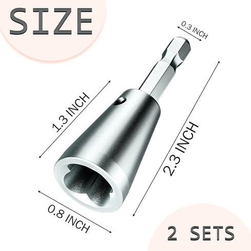 Generic 2pcs Wire Twister Tool for Electric Drill, Wire Twister Wire Connector Wire Twisting Tool for Cable Quick Stripping, Stainless Steel Wire ...