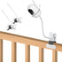 2 Pack Baby Monitor Mount Compatible with HelloBaby HB6550 HB65/HB66/HB248,Nanit Pro Smart Baby Monitor & Flex Stand, Flexible Clip Clamp Mount Lo...